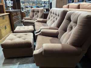 Mid-century modern five-piece lounge suite - 2