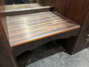Art Deco style mirror back timber dresser - 6