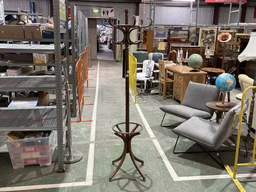 Timber coat rack