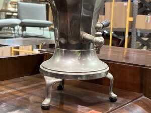 Antique nickel-plated coffee urn - 2