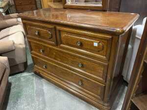 Mirror back timber dresser - 2