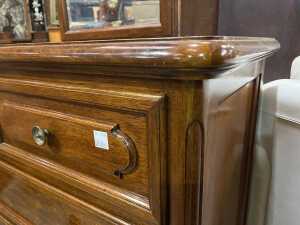 Mirror back timber dresser - 5