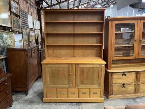 Victorian pine kitchen dresser