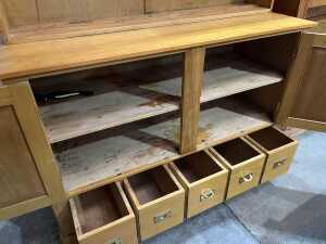 Victorian pine kitchen dresser - 4