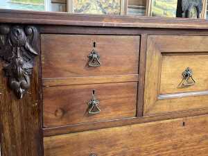 Antique late 19th-century Australian cedar chest of six drawers - 4