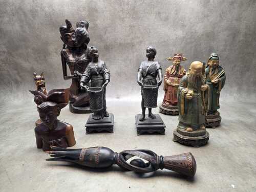 Assorted Oriental figures
