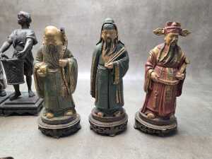Assorted Oriental figures - 3