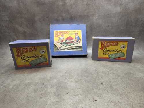 Three vintage Bayko building and converting sets