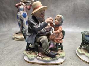 Group of Capodimonte porcelain figures - 2