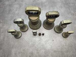 Set of Imperial brass bell weights - 3