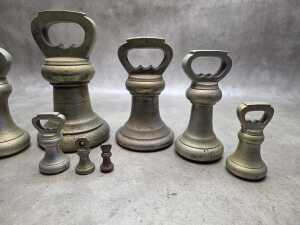 Set of Imperial brass bell weights - 4