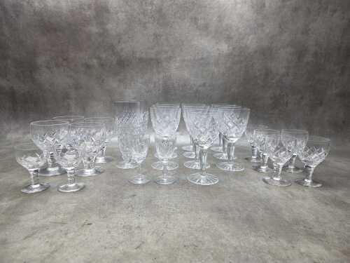 Cut crystal stemware inc Stuart