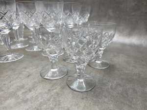 Cut crystal stemware inc Stuart - 3