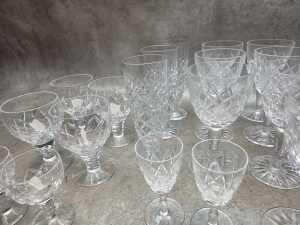 Cut crystal stemware inc Stuart - 5