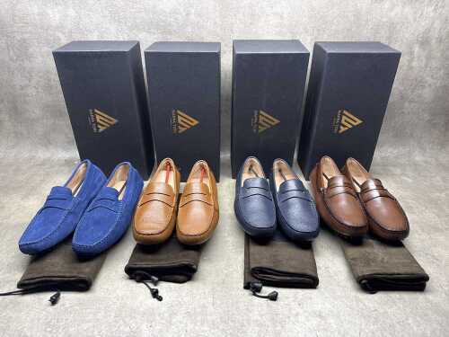 Four pairs of NEW Nappa Tori Australia leather men's shoes size UK 8