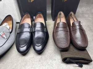 Four pairs of NEW Nappa Tori Australia leather men's shoes size US 9 - 3