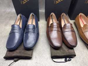 Four pairs of NEW Nappa Tori Australia leather men's shoes size UK 6 - 2
