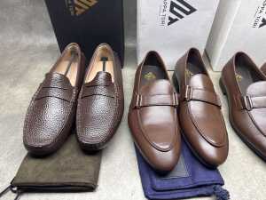 Four pairs of NEW Nappa Tori Australia leather men's shoes size US 9 - 2