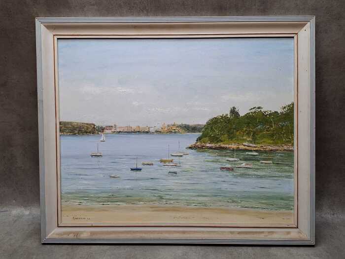 Fergus D. Robertson, Afternoon Light Balmoral, 1973. Oil painting on board