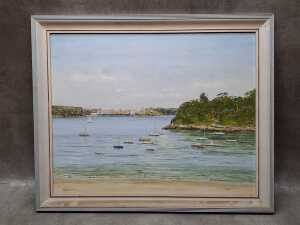 Fergus D. Robertson, Afternoon Light Balmoral, 1973. Oil painting on board