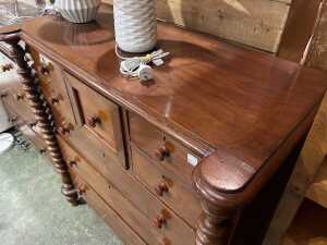 Australian Colonial cedar chest of drawers - 2