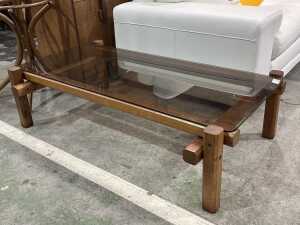 Mid-century modern Brutalist style coffee table