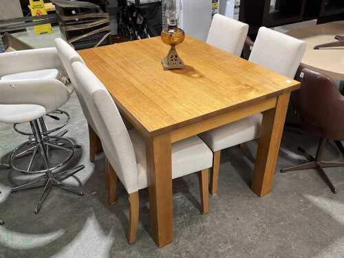 Modern five-piece dining suite