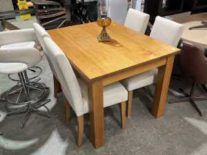Modern five-piece dining suite