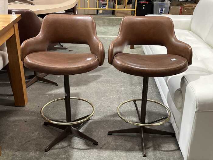 Pair of mid century Kendall bar stools