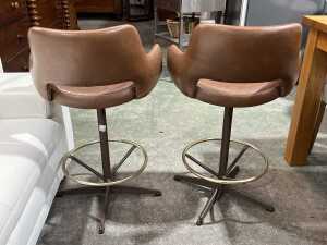 Pair of mid century Kendall bar stools - 4
