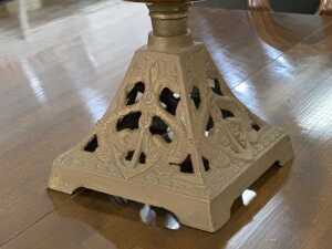 Antique Miller kerosene lamp - 3