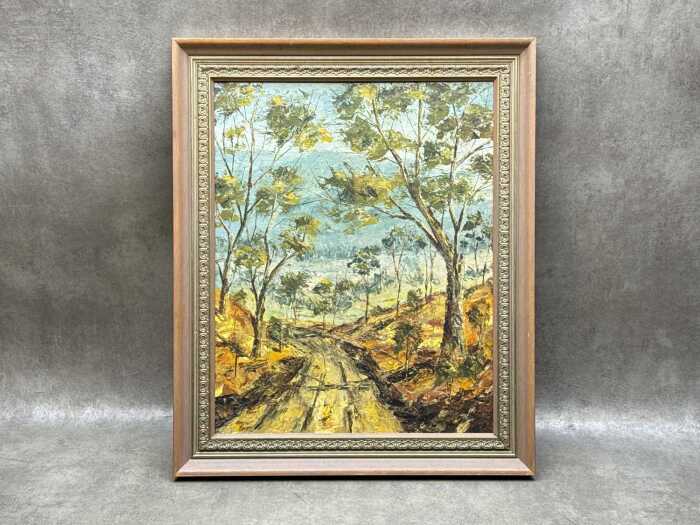 Arch Tait, Australian landscape. Oil painting on board