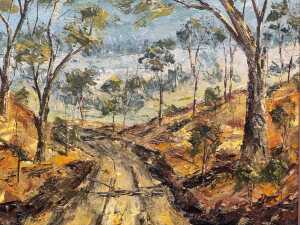 Arch Tait, Australian landscape. Oil painting on board - 2