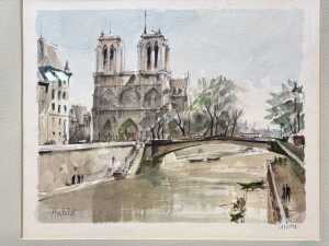Pair of Herbelot (French, working 1950s) hand-coloured editioned prints - 3