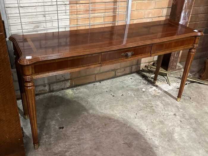 Mahogany console table