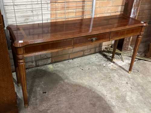 Mahogany console table