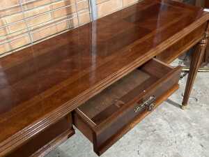 Mahogany console table - 4