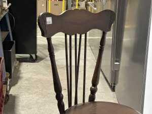 Antique timber piano stool - 2