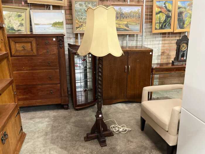 Antique floor lamp