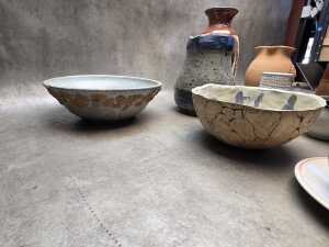 Studio pottery ceramic decorative pieces - 2