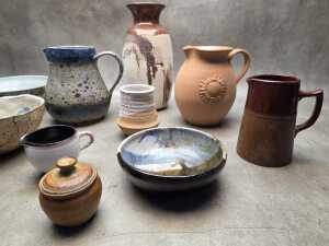 Studio pottery ceramic decorative pieces - 4