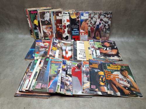 Collection of Sports Illustrated magazines from the 80s and 90s