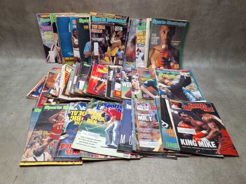 Collection of Sports Illustrated magazines from the 80s and 90s