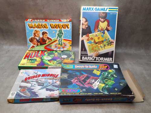 Collection of vintage games and board games