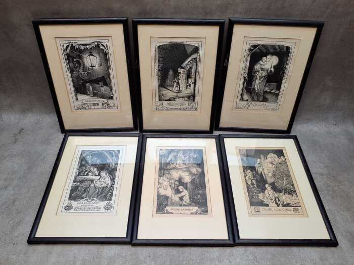 After Rudolf Sch&auml;fer, 'All Kinds of Lights', set of six prints on paper