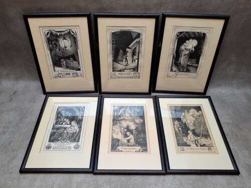 After Rudolf Sch&auml;fer, 'All Kinds of Lights', set of six prints on paper
