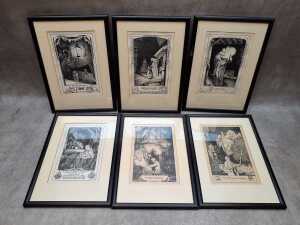 After Rudolf Sch&auml;fer, 'All Kinds of Lights', set of six prints on paper