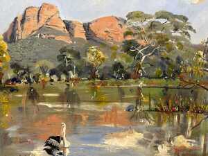 Grahame MacIntosh, Grampian Reflections. Acrylic painting on board - 2