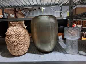 Three contemporary decorator pieces