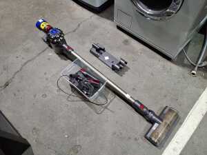 Dyson vacuum with accessories